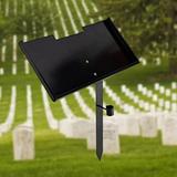Grave Marker Stand Heavy Duty Display Stand Cemetery Plaques for Stones Loved Unit Memorial plate for Pet Memorial Grave Decorations