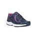 Wide Width Women's Dash 3 Sneakers by Ryka® in Navy Pink (Size 8 W)