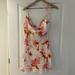 Zara Dresses | Floral Print Silk Dress | Color: Pink | Size: L