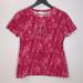 Michael Kors Tops | Michael Michael Kors Rhinestone Mk Logo Tie Dye T-Shirt Size L | Color: Pink/White | Size: L