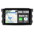 YUNTX Android 12 2 Din Car Stereo Fit for Benz Smart fortwo 451 (2005-2010)-[Built-in CarPlay/Android auto]-Free Camera-IPS 9 inch Touch Screen-Support GPS/DAB/Steering Wheel Control/MirrorLink/WiFi