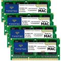 Timetec Apple DDR3 1333MHz PC3-10600 Unbuffered Non-ECC 1.5V CL9 2Rx8 Dual Rank 204 Pin SODIMM Apple Memory Ram Module Upgrade (32GB Kit(4x8GB))