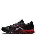 ASICS Men's Gel-Quantum 360 VII Sneaker, Black/RED Alert, 9.5 UK