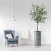 SIGNLEADER Artificial Tree In Modern Planter, Fake Eucalyptus Tree Home Decoration (Plant Pot Plus Tree) Silk/Polyester/Plastic | Wayfair