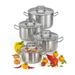 Frieling "VERONA" 8-Piece Pots Setset (1.85 Qt. Pot W/Lid, 3.2 Qt. Pot W/Lid, 3.7 Qt Pot W/Lid, 6.3 Qt. Pot W/Lid) Non Stick/Stainless Steel | Wayfair