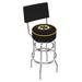 Holland Bar Stool NCAA 30" Swivel Bar Stool Upholstered/Metal in Blue/Gray | 45 H x 18 W in | Wayfair L7C430BosBru