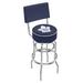 Holland Bar Stool NHL 30" Swivel Bar Stool w/ Cushion Metal in Gray | 45 H x 18 W x 18 D in | Wayfair L7C430TorMpl