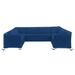 Covers & All Heavy Duty Waterproof U Shaped Patio Sofa Cover, Big Sectional Cough Covers for Living Room in Blue/White | Wayfair