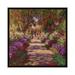 Lark Manor™ A Pathway in Monet's Garden, Giverny 1902 by Claude Monet - Wrapped Canvas Painting Print Canvas | 26 H x 26 W x 1.5 D in | Wayfair