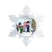 The Holiday Aisle® Personalized Friendly Folks Cartoon Snowflake Snowman Family 3 Boys Christmas Holiday Shaped Ornament Plastic | Wayfair