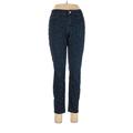 Gap Jeans - Mid/Reg Rise Skinny Leg Denim: Blue Bottoms - Women's Size 29 - Dark Wash