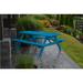 Latitude Run® Latisia Solid Wood Outdoor Picnic Table Wood in Blue | 30 H x 70 W x 60 D in | Wayfair C012575A10D8488AB97C4CF34725A2E5