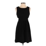 Forever 21 Casual Dress - A-Line Crew Neck Sleeveless: Black Print Dresses - Women's Size Small