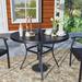 Red Barrel Studio® Malnar Powder Coated Steel Dining Table Metal in Black | 27.95 H x 41.73 W x 41.73 D in | Outdoor Dining | Wayfair