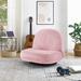 Loungie Plush Recliner/Floor Chair, Lavender, Steel in Pink | 26 H x 26 W x 29.5 D in | Wayfair FC466-20PK-WRC