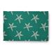 Green/White 72 x 48 x 0.12 in Indoor/Outdoor Area Rug - Dovecove Bogner Machine Woven Chenille Indoor/Outdoor Area Rug in Green/Beige Chenille, | Wayfair