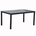 Red Barrel Studio® Aluminum Dining Table Metal in Black | 29.13 H x 59 W x 36.61 D in | Outdoor Dining | Wayfair C2410769A4754BFDB01E02C7C760B346