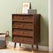 Millwood Pines Nicomedes 4 Drawer 23.6" W Chest Wood in Brown | 35.5 H x 23.6 W x 13.4 D in | Wayfair 7198AE58EE19479EA93191548A0ED44D