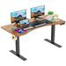 Inbox Zero Huben Height Adjustable Curved Gaming Standing Desk Wood/Metal in Black | 55 W x 24 D in | Wayfair CD03AC2B40B549E0BA7E249F3F7C49F3