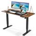 Inbox Zero Kryslin Height Adjustable Gaming Standing Desk Wood/Metal in Black | 55 W x 24 D in | Wayfair 3CCEAB7FC3A24045877DA960F8E0DF7F