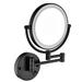 Latitude Run® Bathroom/Vanity Mirror, Wall Mirror, Led Mirror,360° Swivel Magnifying Makeup Mirror Metal in Black | 8 H x 13.5 W x 9 D in | Wayfair