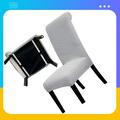 Gracie Oaks Removable Box Cushion Dining Chair Slipcover in Gray | 24 H x 21 W x 20 D in | Wayfair 368D58CC2DB74FC092E89007764522BA