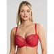 Cleo by Panache Blossom Wired Balconette Bra - Raspberry Pink, Pink, Size 36D, Women