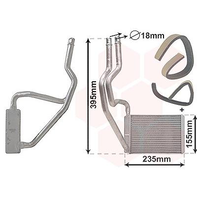Van Wezel Wärmetauscher, Innenraumheizung [Hersteller-Nr. 18006329] für Ford, Mazda Image