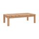 Table basse rectangulaire de jardin en bois de teck massif