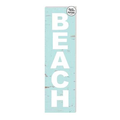 35" rectangular “beach" outdoor porch board sign decoration