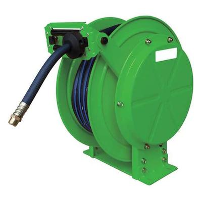 SPEEDAIRE 31XG63 Spring Return Hose Reel, 1/2 in Hose Diameter, 75 ft Length,