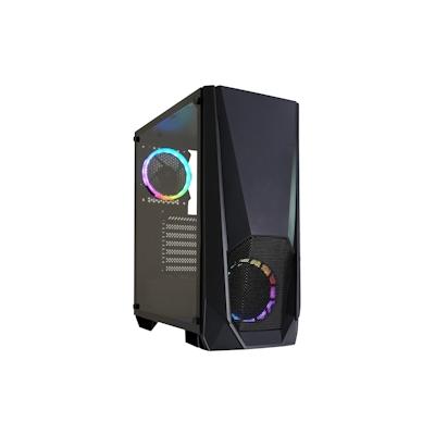 Xilence Xilent Blast X505.ARGB Gaming PC Gehäuse, RGB ATX Midi Tower, schwarz