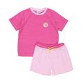 tausendkind essentials - Frottee-T-Shirt Aloha Mit Shorts In Pink, Gr.92/98