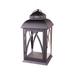 Hi-Line Gift CL119S19 Metal & Glass Lantern - Black