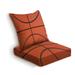 Outdoor Deep Seat Cushion Set Basketball Back Seat Lounge Chair Conversation Cushion for Patio Furniture Replacement Seating Cushion