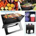Ele-mall Barbecue Grill Charcoal BBQ Portable Camping Outdoor Portable Foldable Grill Space-saving