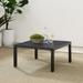 Crosley Furniture Piermont Modern Metal Outdoor Sectional Coffee Table in Black