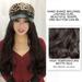 DOPI Wig Female Long Hair Hat Wig One Female Fashion Long Curly Hair Big Wave