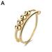 LiuJunh Women Geometric Ring Beaded Ring Men and Women Creative Jewelry Stress Anxiety Ring Toy N9I0