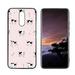 Compatible with LG X4 Phone Case Cow-Print-Abstract-Art-Black-White-Pink-Cute41 Case Men Women Flexible Silicone Shockproof Case for LG X4