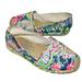 Lilly Pulitzer Shoes | Lilly Pulitzer Espadrilles Floral Pattern Womens Size 6 Flats | Color: Blue/Pink | Size: 6