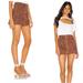 Free People Skirts | Nwt Free People Zip Up Leopard Print Mini Skirt | Color: Black/Brown | Size: S