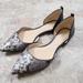 Coach Shoes | Coach Jameson D’orsay Flats 8.5 Grey Snakeskin & Black | Color: Black/Gray | Size: 8.5