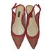 Nine West Shoes | Nine West Red Slingback Flats Size 9m | Color: Red | Size: 9