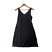 Athleta Dresses | Athleta Black Sleeveless Pullover Tank Dress Stretch V-Neck Women's Size Xs | Color: Black | Size: Xs