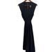 J. Crew Dresses | J Crew 100% Silk Pin-Tuck Front With Tie Waist Dress In Black Size 14 | Color: Black | Size: 14