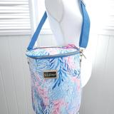 Lilly Pulitzer Storage & Organization | Lilly Pulitzer Round Beach Cooler Tote | Color: Gold/Red | Size: Os