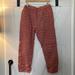 Anthropologie Pants & Jumpsuits | Anthropologie Striped Linen Pants Red Medium Nwot Cropped Boho Slouchy Pockets | Color: Orange/Red | Size: M