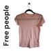 Free People Tops | Free People We The Free Womens Top Night Sky Regular Soft Ballet Pink Size Xs | Color: Pink | Size: Xs