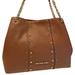 Michael Kors Bags | Michael Kors Jet Set Chain Hobo Shoulder Bag Leather Stud Raven Brown | Color: Brown/Gold | Size: Os